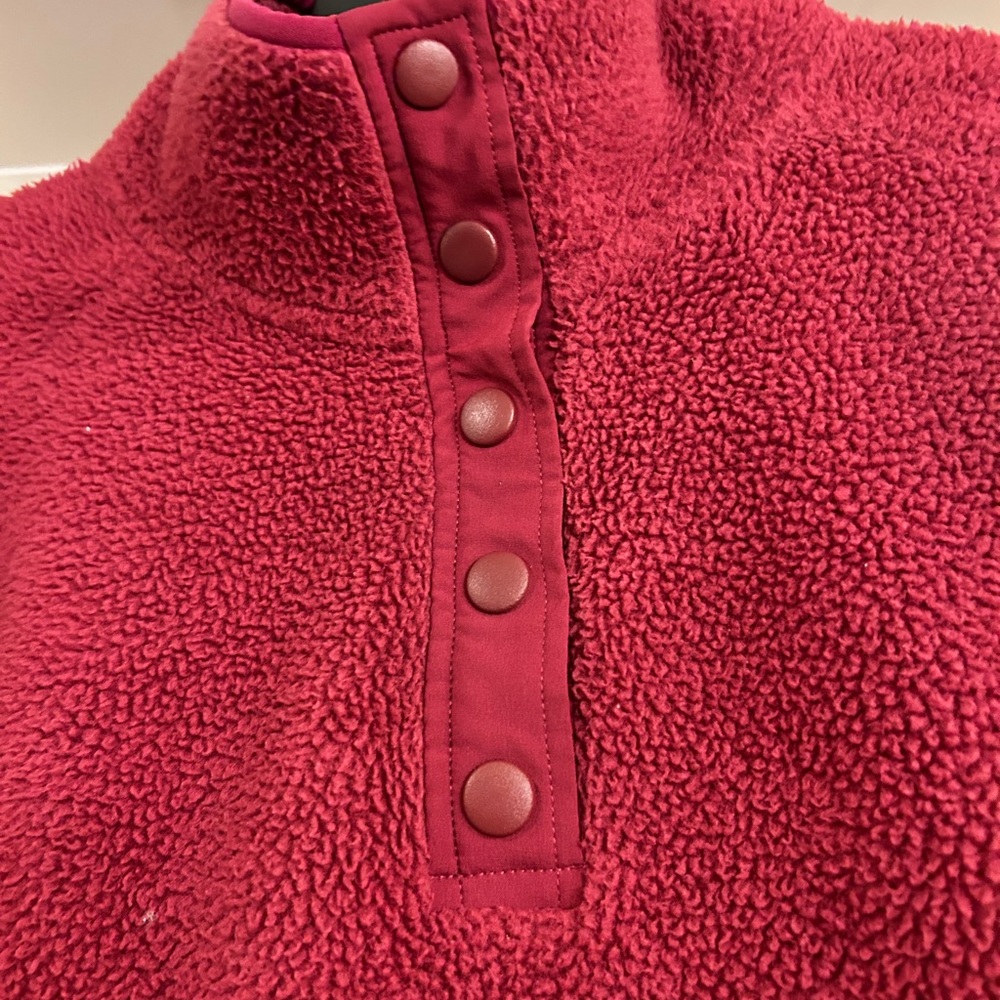 Pink Multicolored Fleece Pullover - Picture 3 of 5